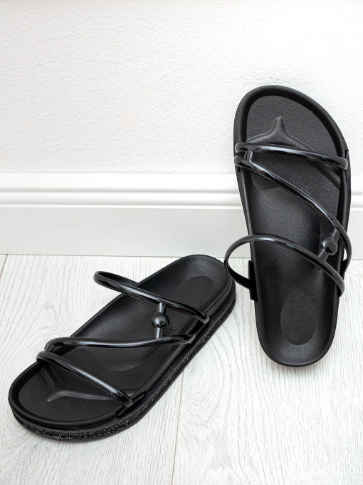 Шлепанцы ISSA Plus модель OB2-66_black Фото