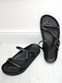 Шлепанцы ISSA Plus модель OB2-66_black Фото