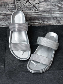 Шлепанцы ISSA Plus модель OB2-67_silver Фото