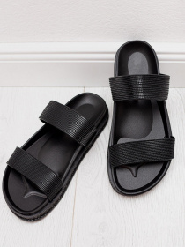 Шлепанцы ISSA Plus модель OB2-67_black Фото