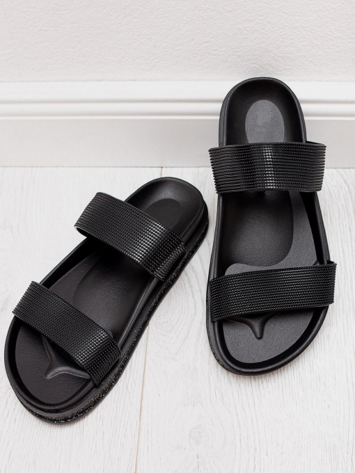 Шлепанцы ISSA Plus модель OB2-67_black Фото