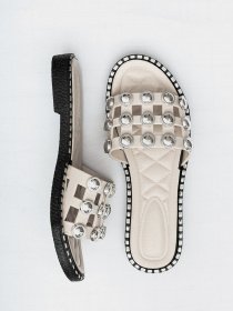 Шлепанцы ISSA Plus модель OB2-68_beige Фото