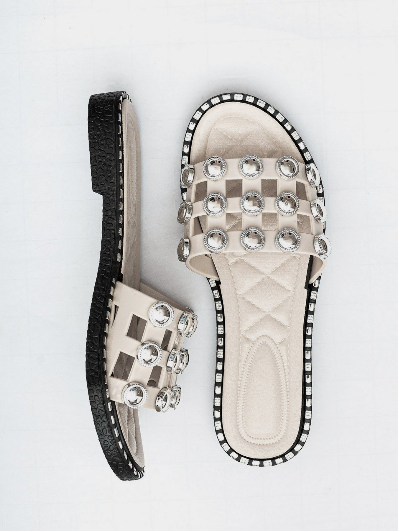 Шлепанцы ISSA Plus модель OB2-68_beige Фото