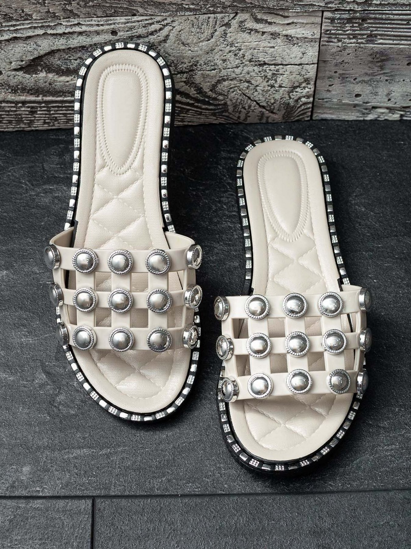 Шлепанцы ISSA Plus модель OB2-68_beige Фото