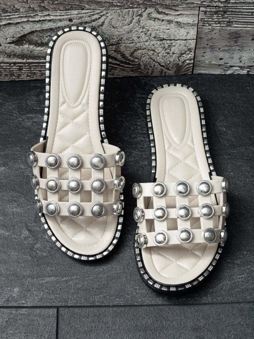 Шлепанцы ISSA Plus модель OB2-68_beige Фото