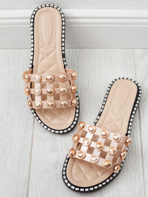 Шлепанцы ISSA Plus модель OB2-68_gold Фото