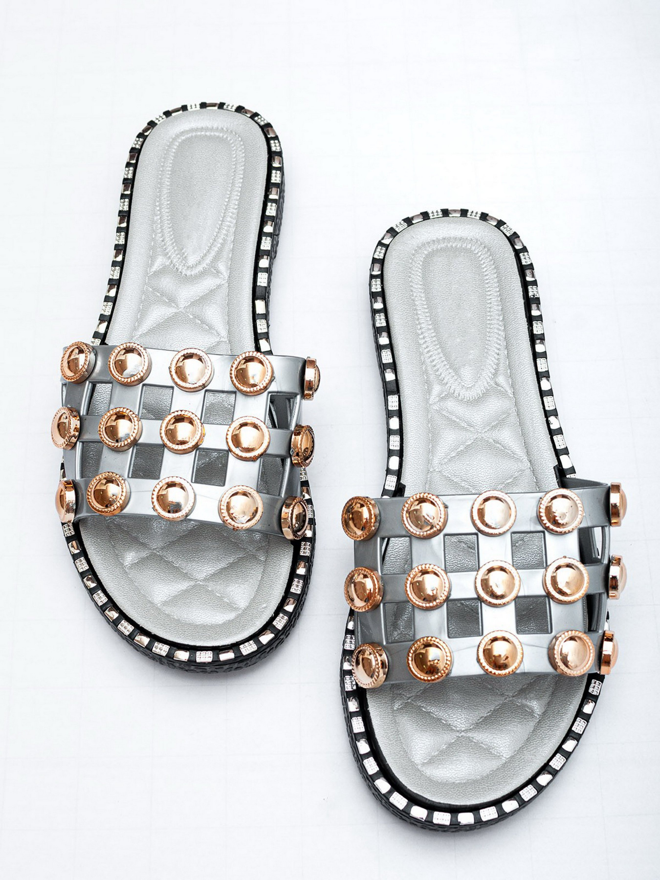 Шлепанцы ISSA Plus модель OB2-68_grey Фото