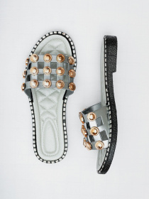 Шлепанцы ISSA Plus модель OB2-68_grey Фото