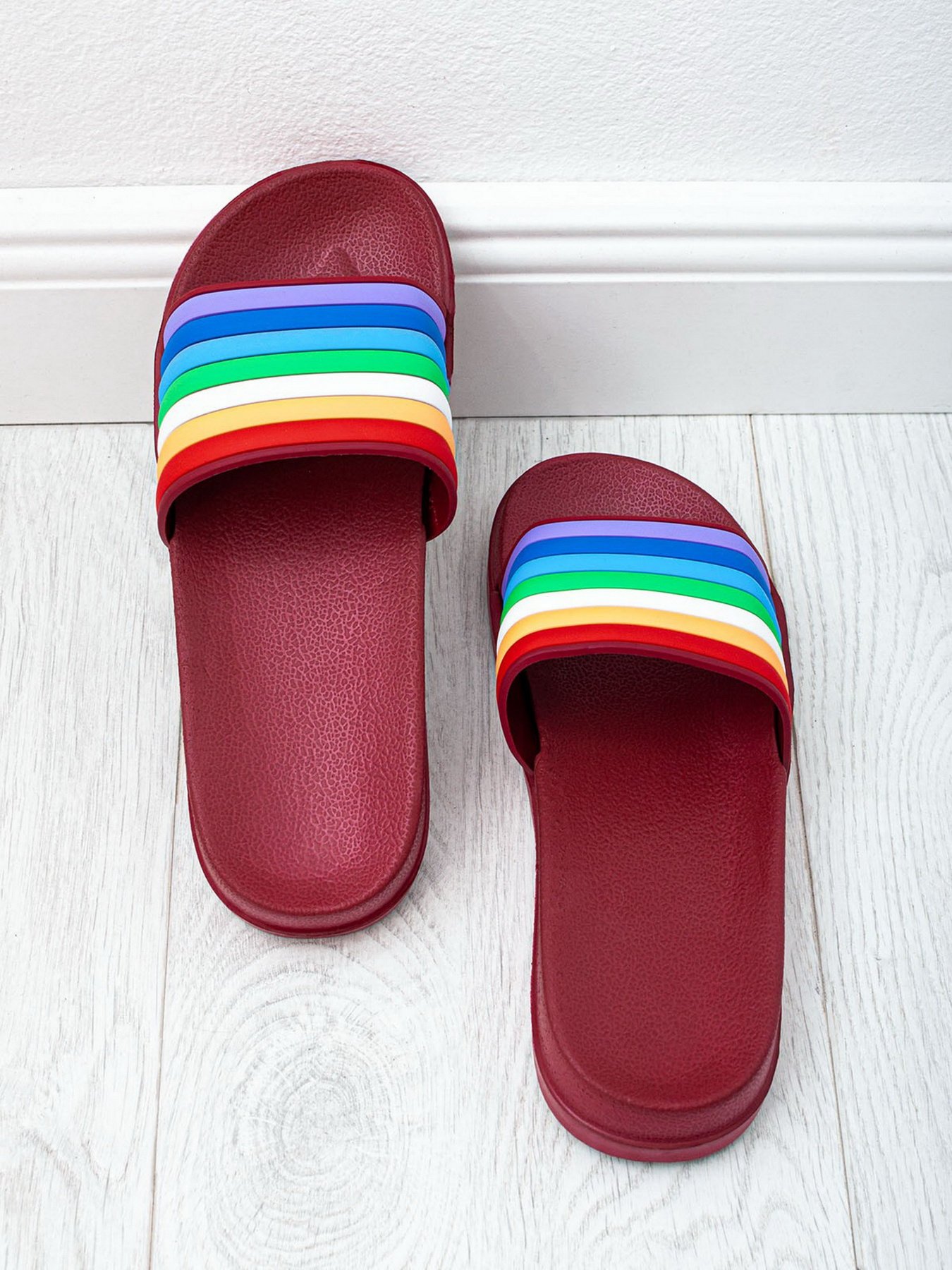 Шльопанці ISSA Plus модель OB2-70_burgundy Фото