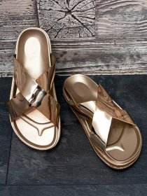 Шльопанці ISSA Plus модель OB2-71_gold Шльопанці ISSA Plus модель OB2-71_gold Фото