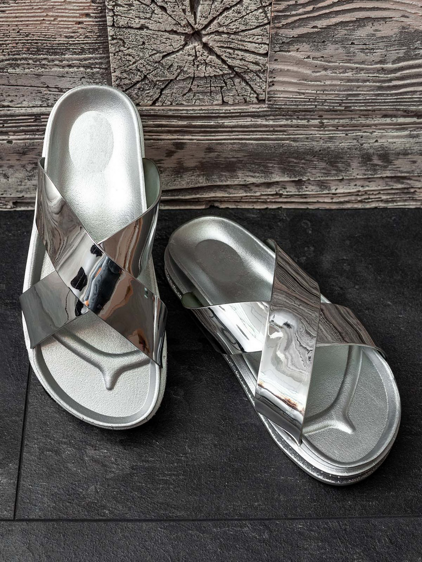 Шльопанці ISSA Plus модель OB2-71_silver Фото