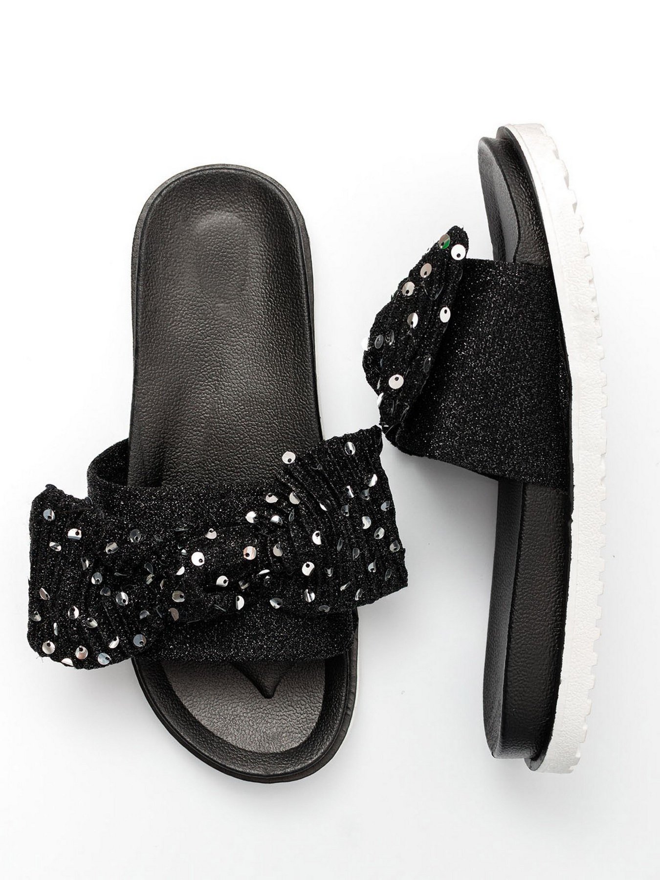 Шлепанцы ISSA Plus модель OB2-72_black Фото