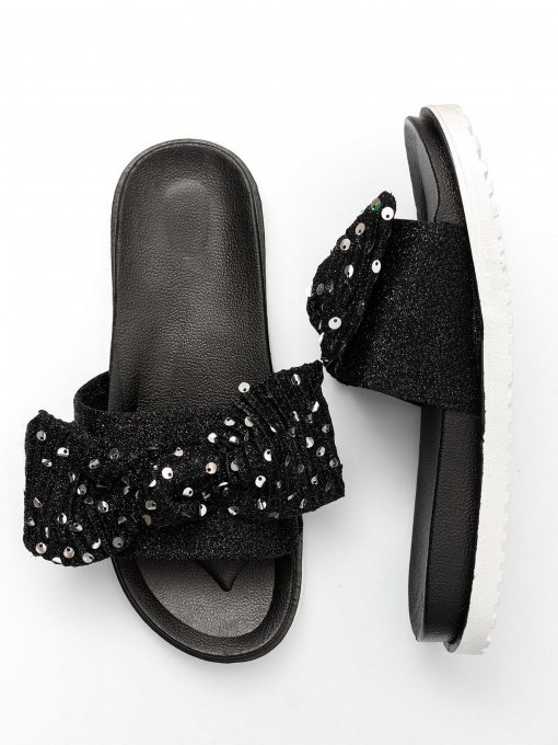 Шлепанцы ISSA Plus модель OB2-72_black Фото