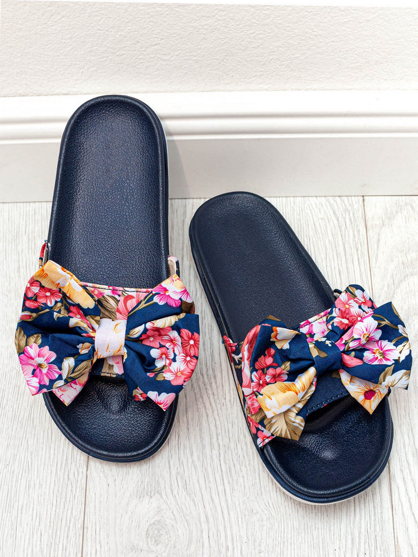 Шлепанцы ISSA Plus модель OB2-73_darkblue Фото