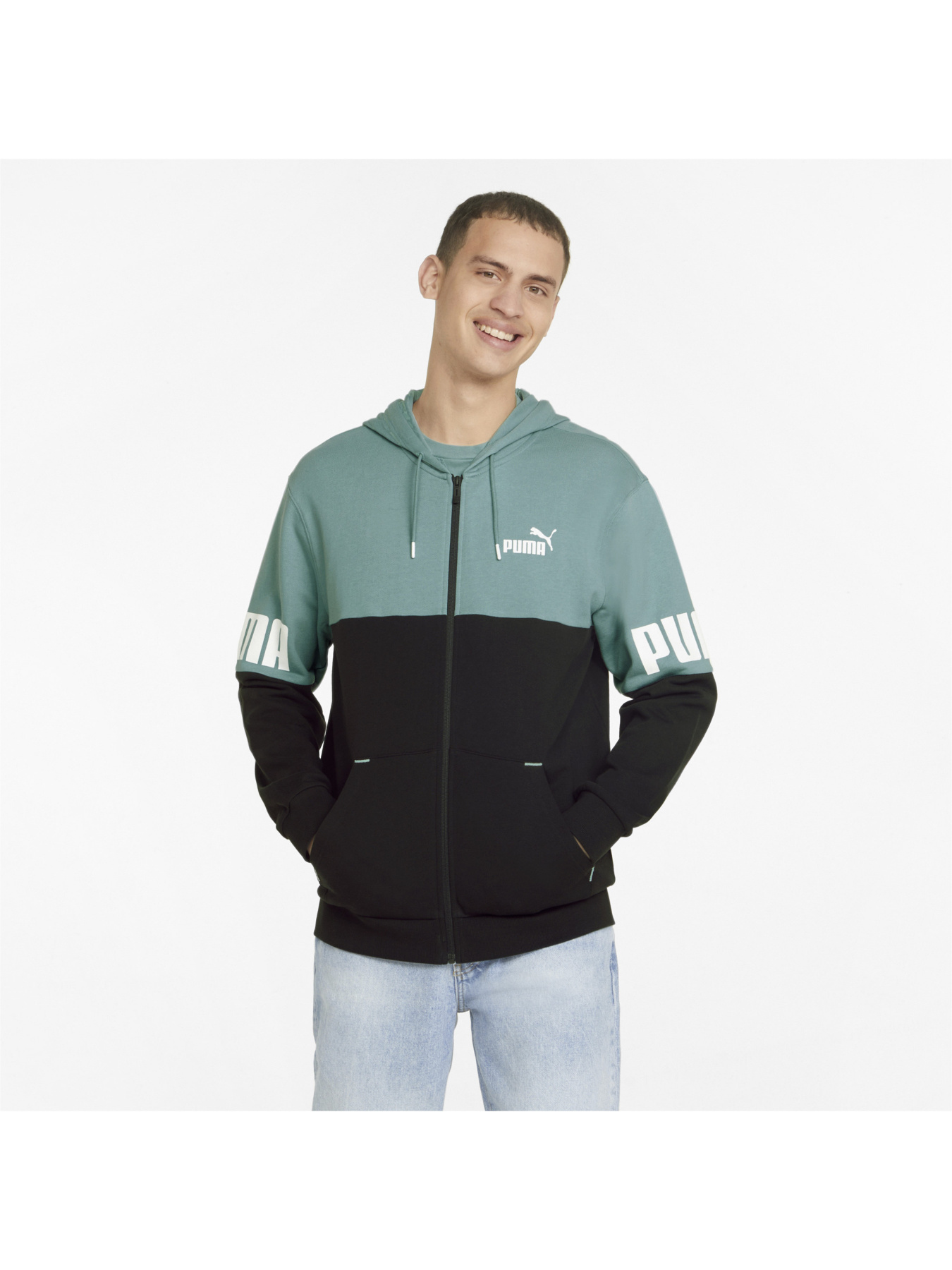 Спортивная кофта PUMA Power Full-zip Hoodie модель 847390 Фото