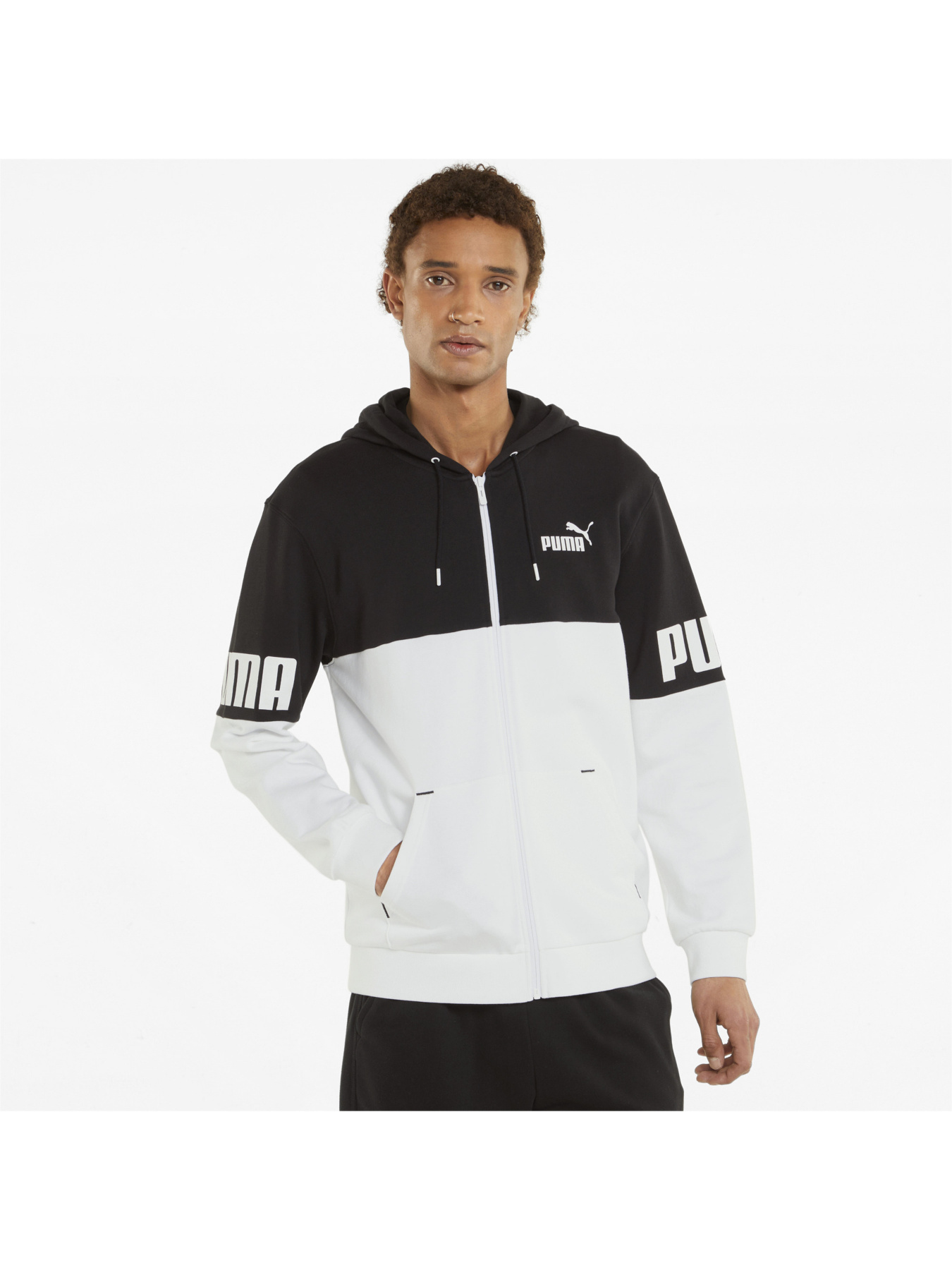 Кофта спортивная PUMA Power Full-zip Hoodie модель 847390 Фото