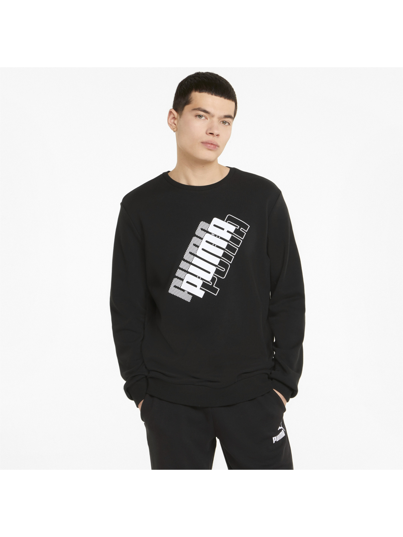 Світшот PUMA Power Logo Crew модель 847377 Світшот PUMA Power Logo Crew модель 847377 Фото