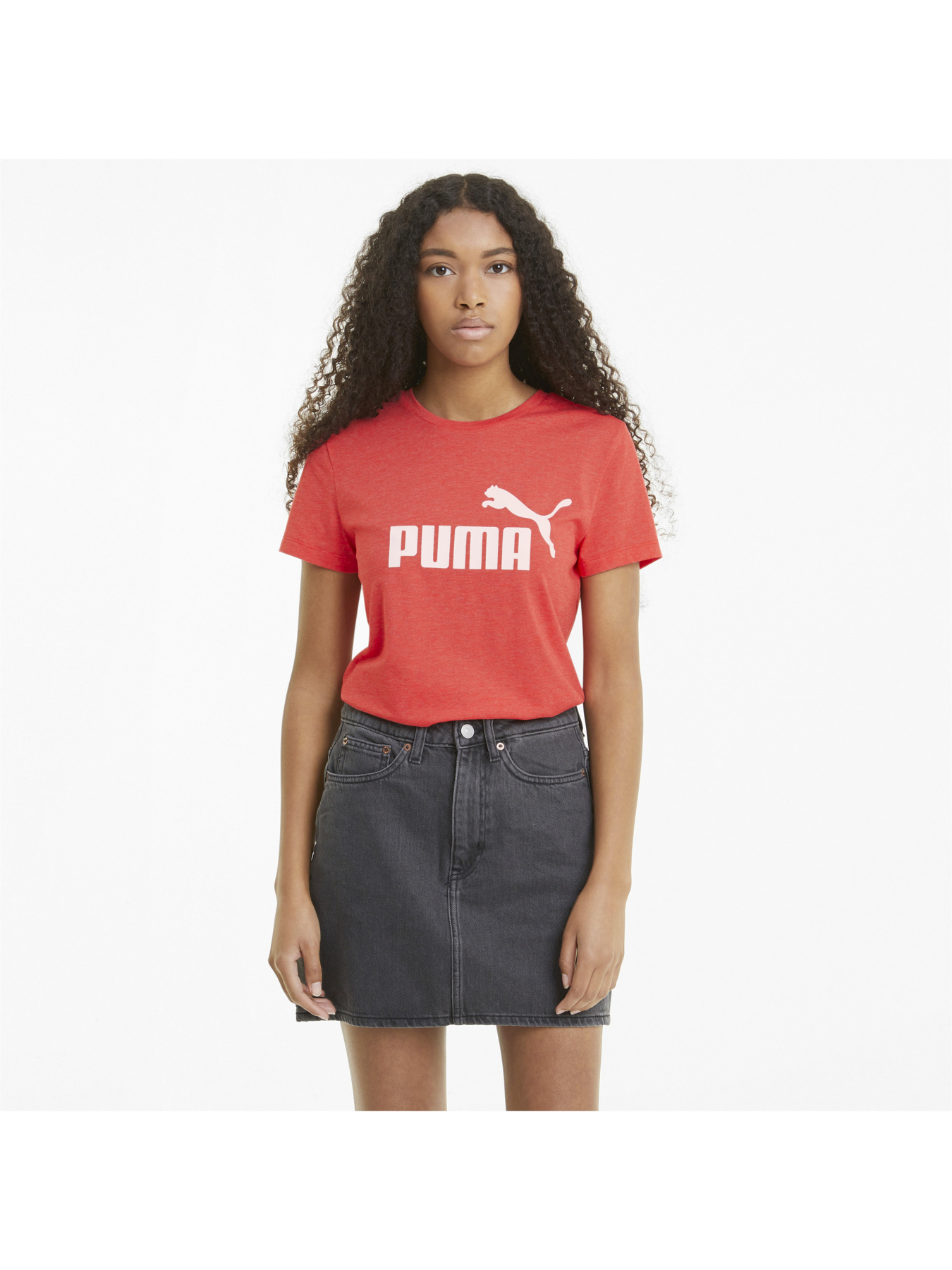 Футболка спортивная PUMA Ess Logo Heather Tee модель 586876 Фото
