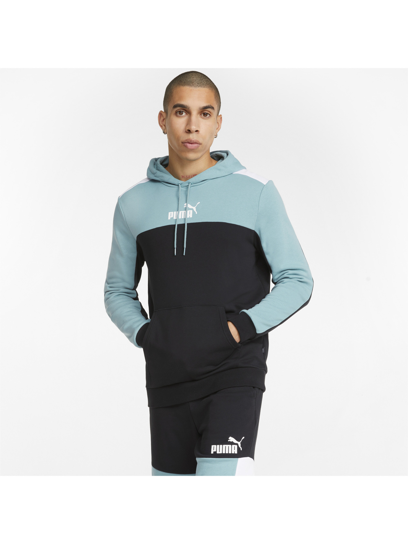 Худи PUMA Ess+ Block Hoodie модель 847428 Фото
