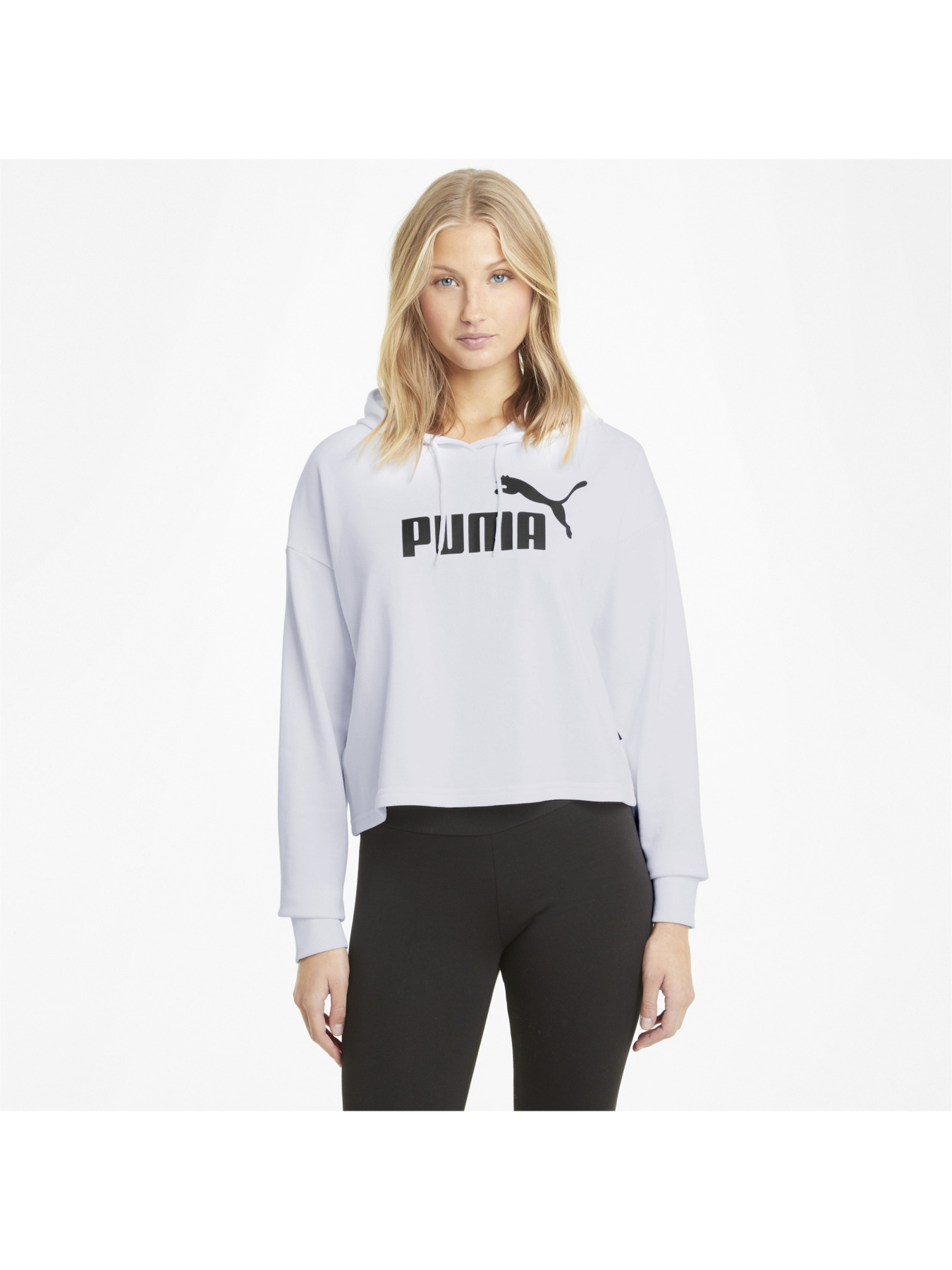 Худи и свитшоты PUMA Ess Cropped Logo Hoodie Tr модель 586870 Фото