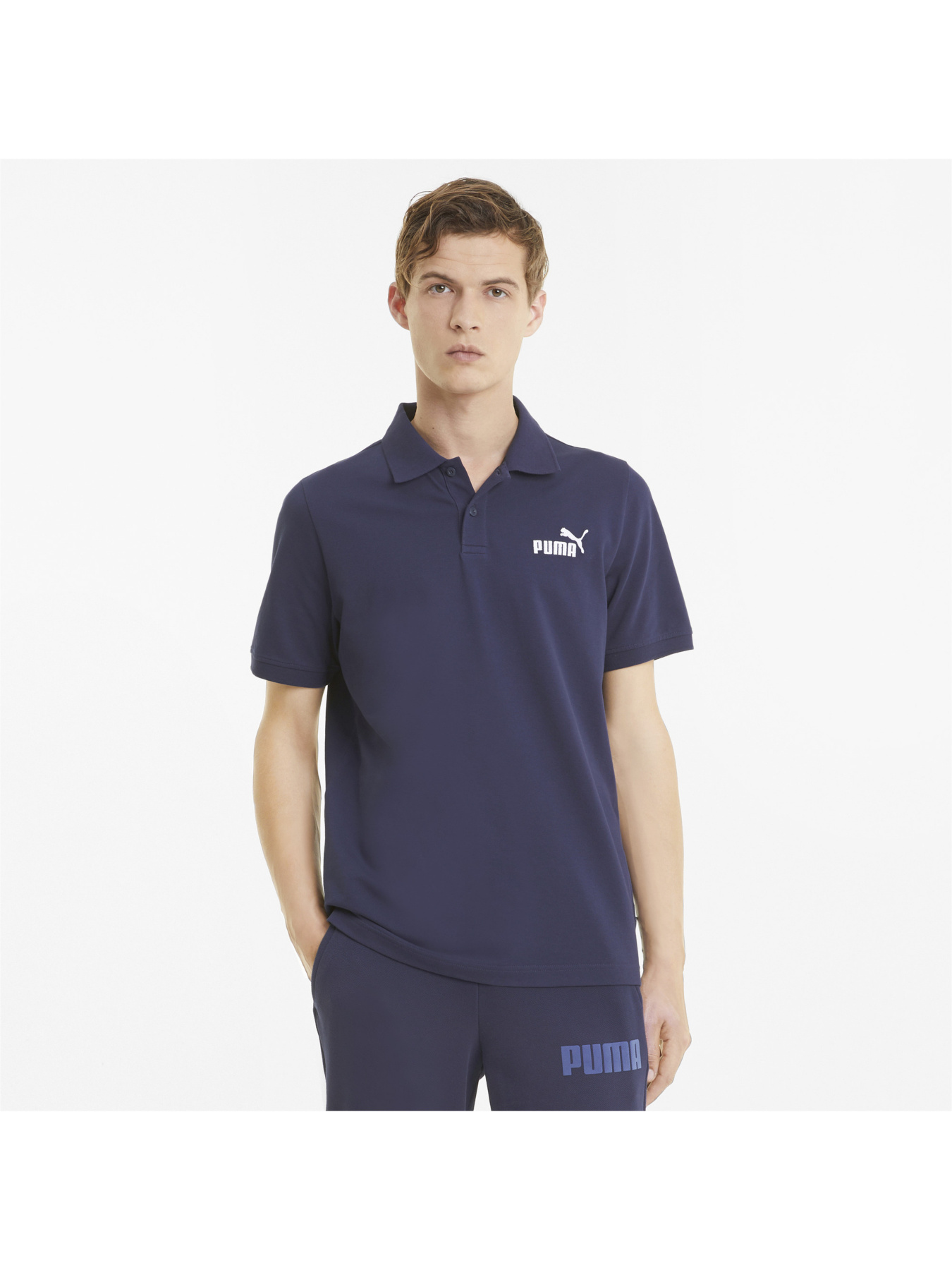 Поло PUMA Ess Pique Polo модель 586674 Фото