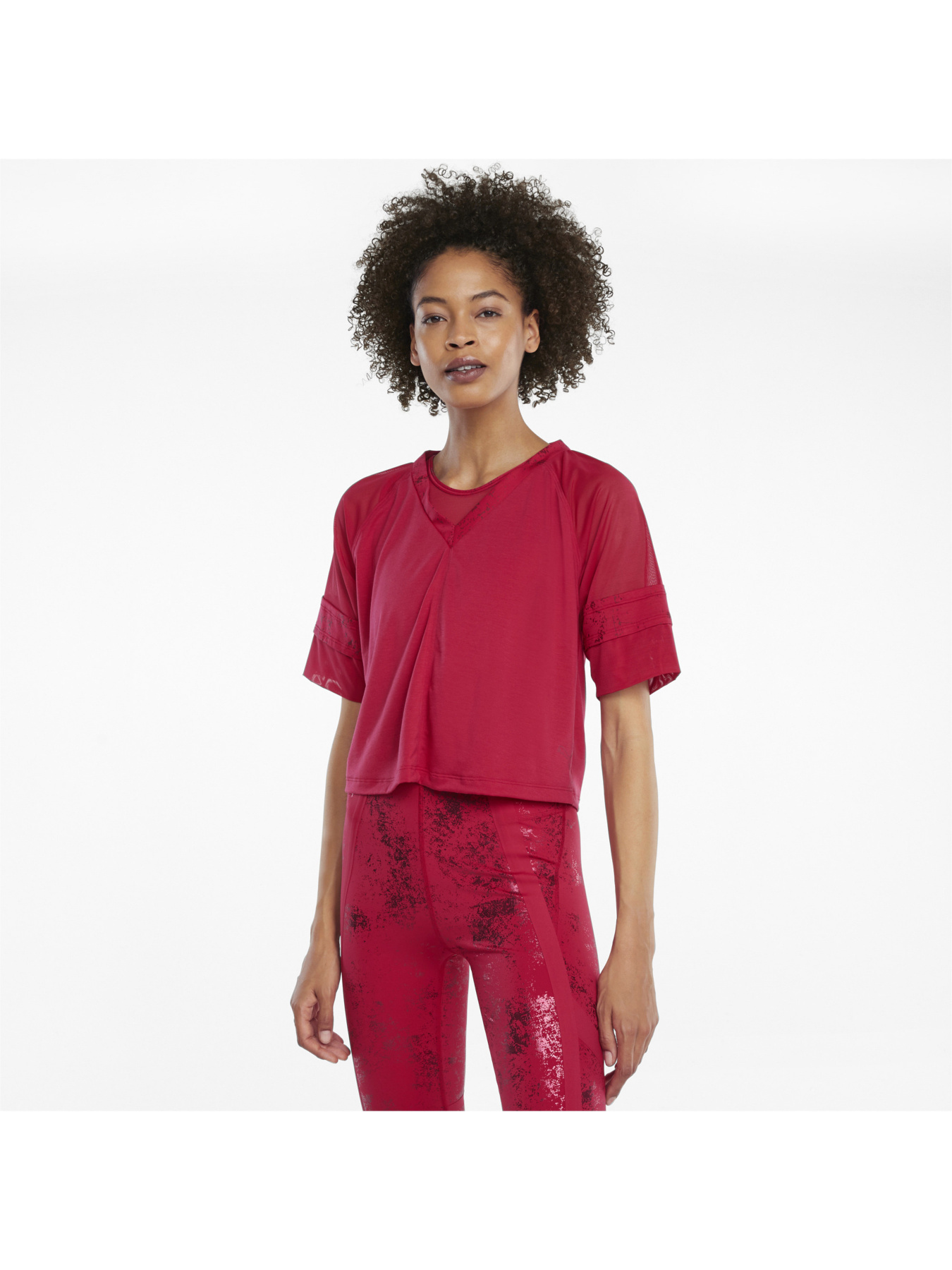 Спортивна футболка PUMA Fashion Luxe Raglan Top модель 520946 Фото