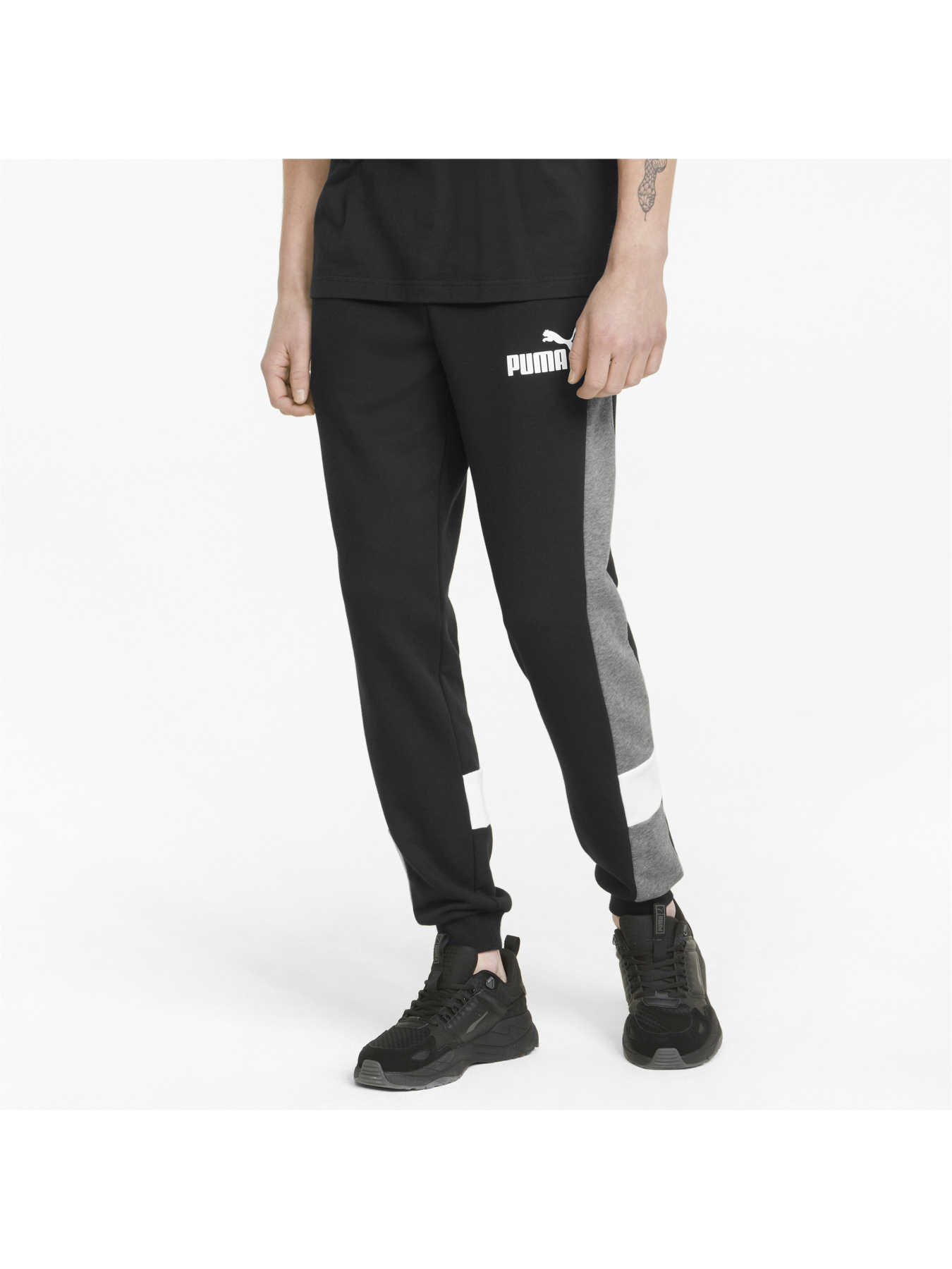 Штаны спортивные PUMA Ess+ Colorblock Pants модель 848773 Фото