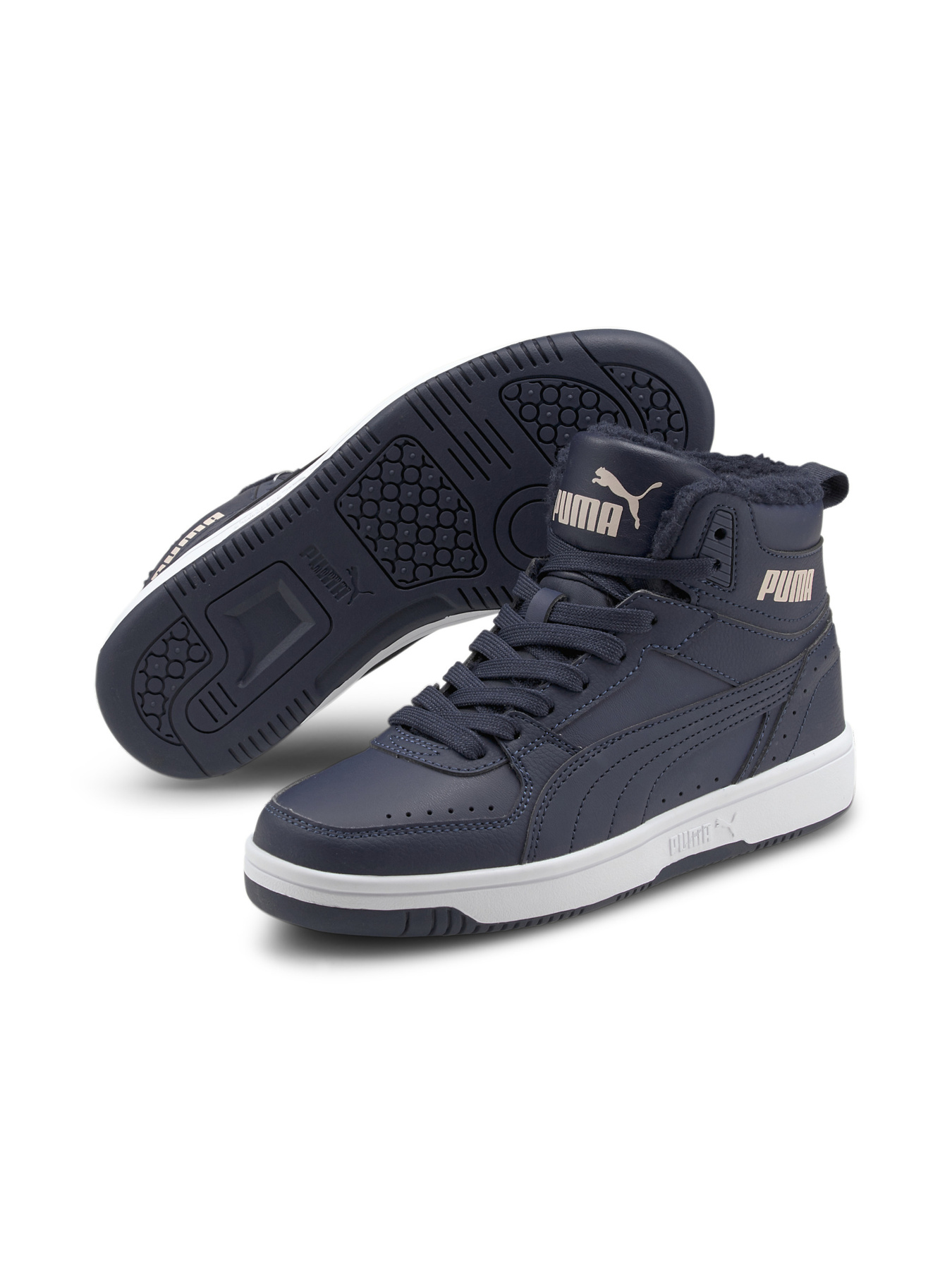Кеды высокие PUMA Rebound Joy Fur Jr модель 375477 Фото