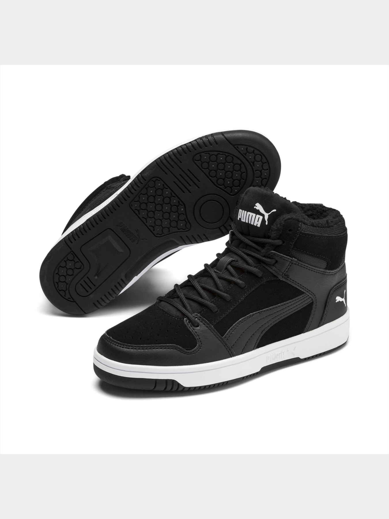 Кроссовки PUMA Rebound Layup Fur Sd Jr модель 370497 Фото