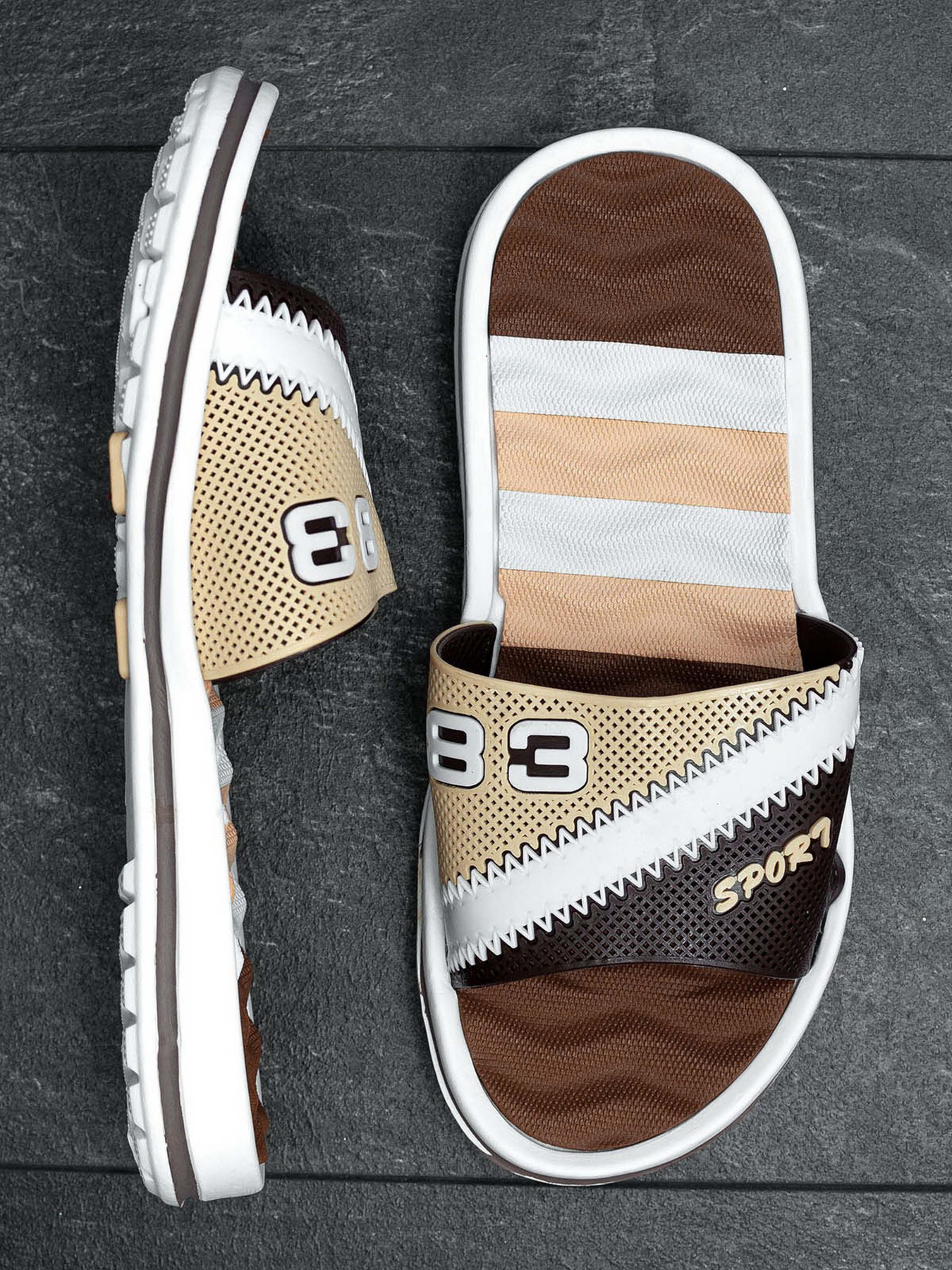 Шлепанцы ISSA Plus модель GOB2-83_brown Шлепанцы ISSA Plus модель GOB2-83_brown Фото