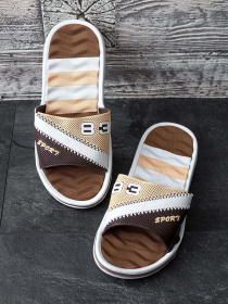 Шлепанцы ISSA Plus модель GOB2-83_brown Шлепанцы ISSA Plus модель GOB2-83_brown Фото