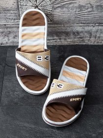 Шлепанцы ISSA Plus модель GOB2-83_brown Шлепанцы ISSA Plus модель GOB2-83_brown Фото