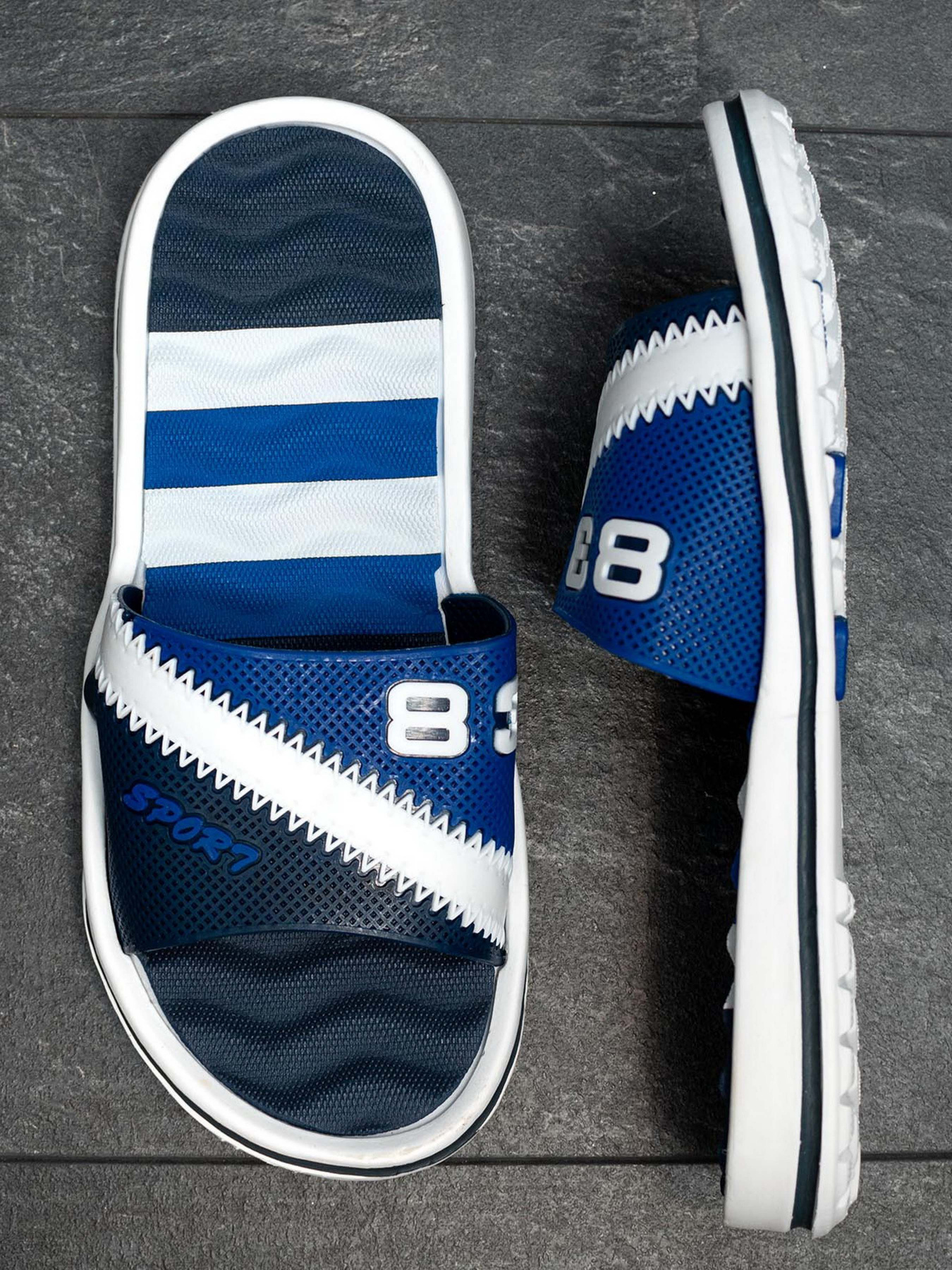 Шлепанцы ISSA Plus модель GOB2-83_darkblue Фото