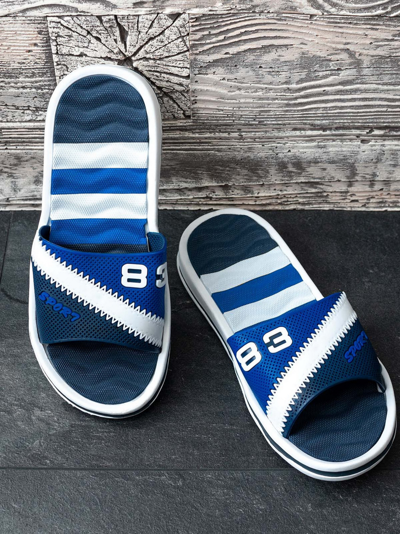 Шлепанцы ISSA Plus модель GOB2-83_darkblue Фото