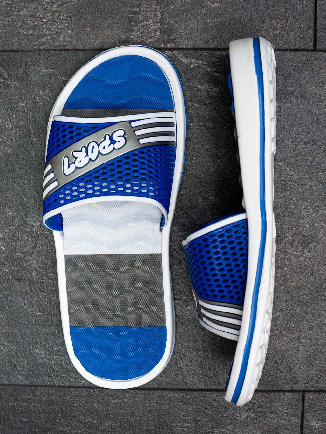 Шлепанцы ISSA Plus модель GOB2-84_blue Шлепанцы ISSA Plus модель GOB2-84_blue Фото