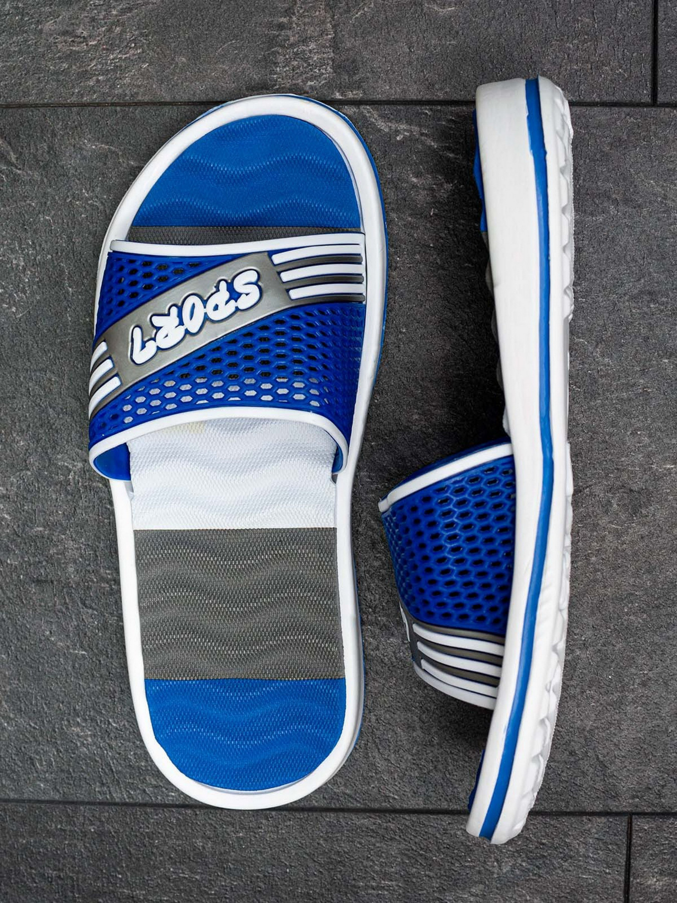 Шлепанцы ISSA Plus модель GOB2-84_blue Шлепанцы ISSA Plus модель GOB2-84_blue Фото