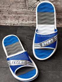 Шлепанцы ISSA Plus модель GOB2-84_blue Шлепанцы ISSA Plus модель GOB2-84_blue Фото