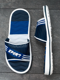 Шлепанцы ISSA Plus модель GOB2-84_darkblue Фото
