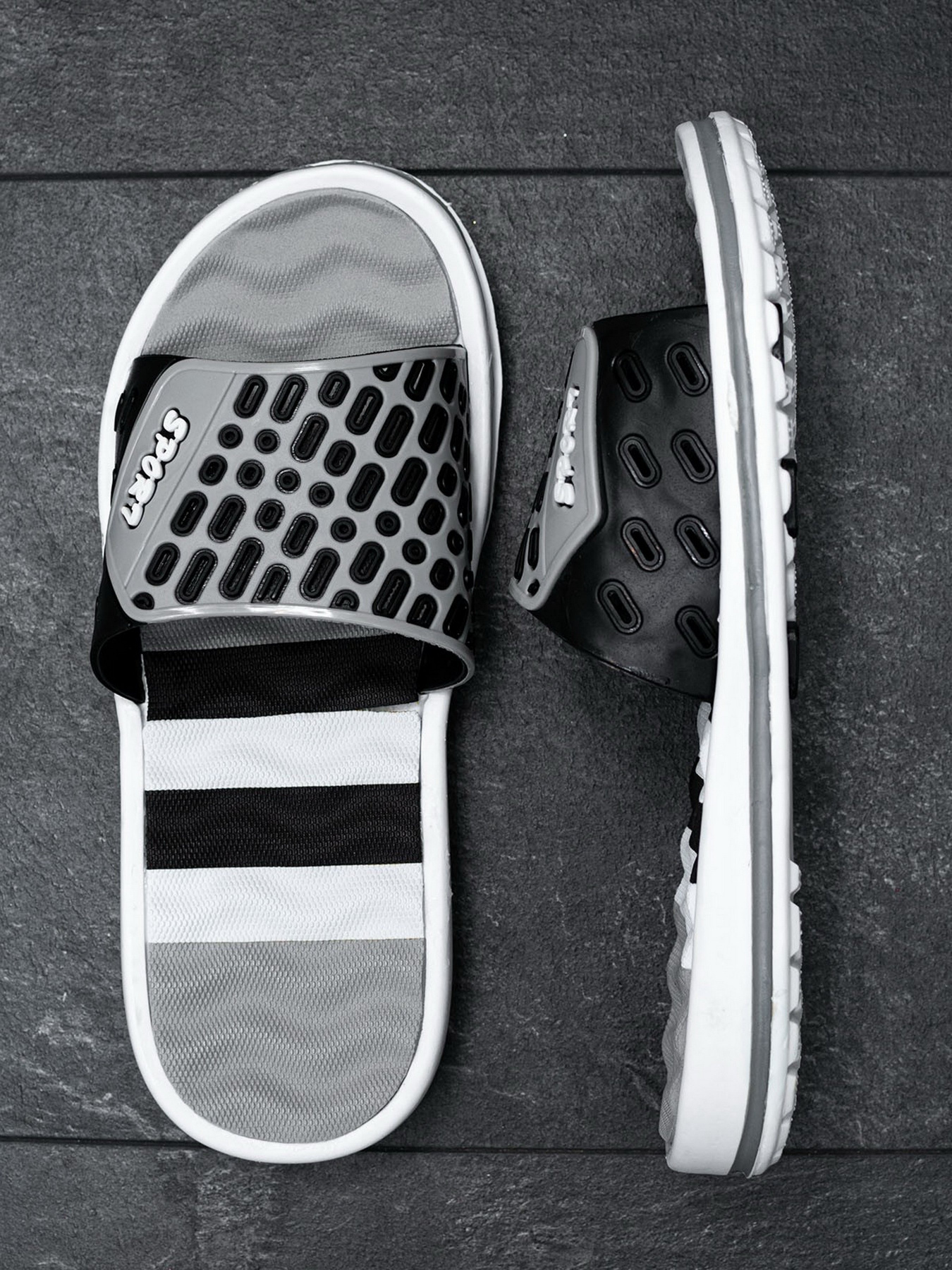 Шлепанцы ISSA Plus модель GOB2-85_grey Фото