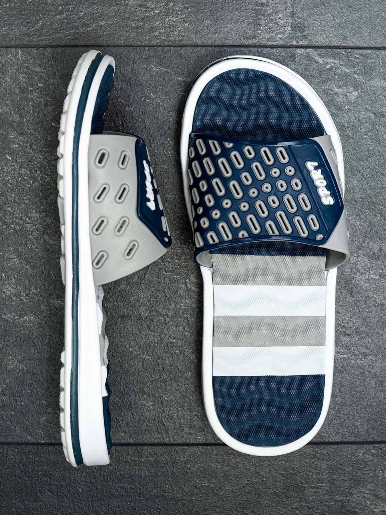 Шлепанцы ISSA Plus модель GOB2-85_bluegrey Фото