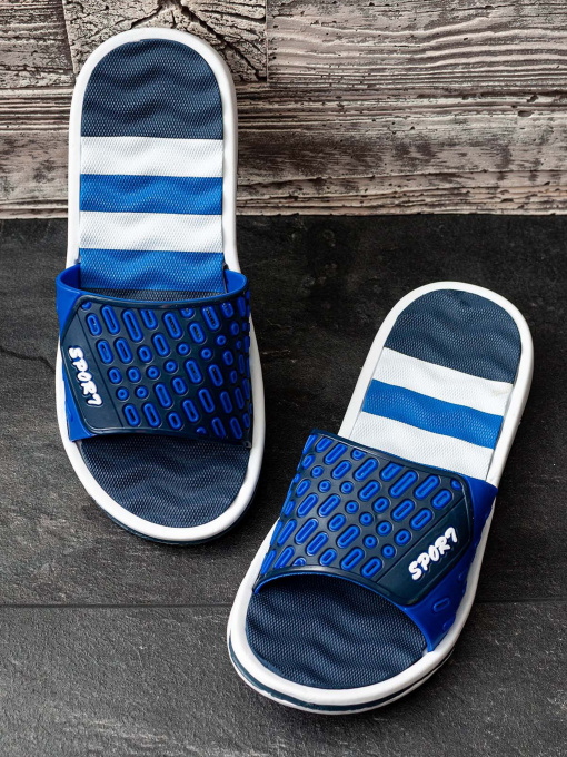 Шлепанцы ISSA Plus модель GOB2-85_darkblue Фото