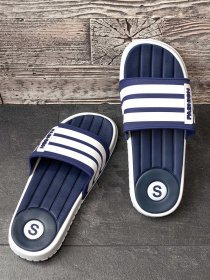 Шлепанцы ISSA Plus модель GOB2-86_darkblue Шлепанцы ISSA Plus модель GOB2-86_darkblue Фото