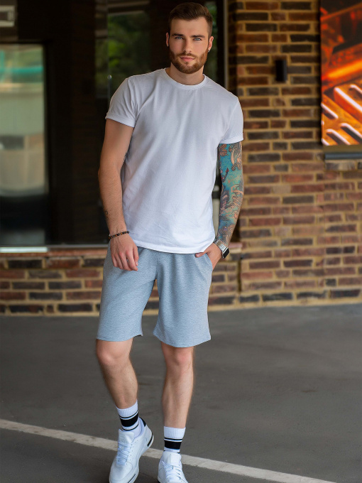 Шорты ISSA Plus модель GN-453_grey Фото