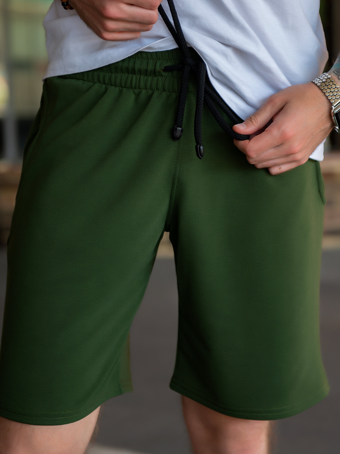 Шорты ISSA Plus модель GN-453_khaki Фото