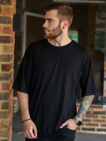 Футболка ISSA Plus модель GN-454_black Фото