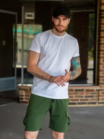 Повсякденні шорти ISSA Plus модель GN-455_khaki Фото