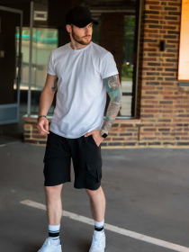 Шорты ISSA Plus модель GN-455_black Фото