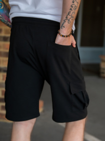 Повсякденні шорти ISSA Plus модель GN-455_black Фото