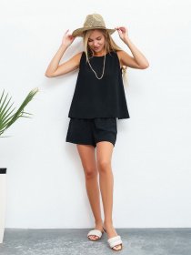 Повседневный костюм ISSA Plus модель 13460_black Фото