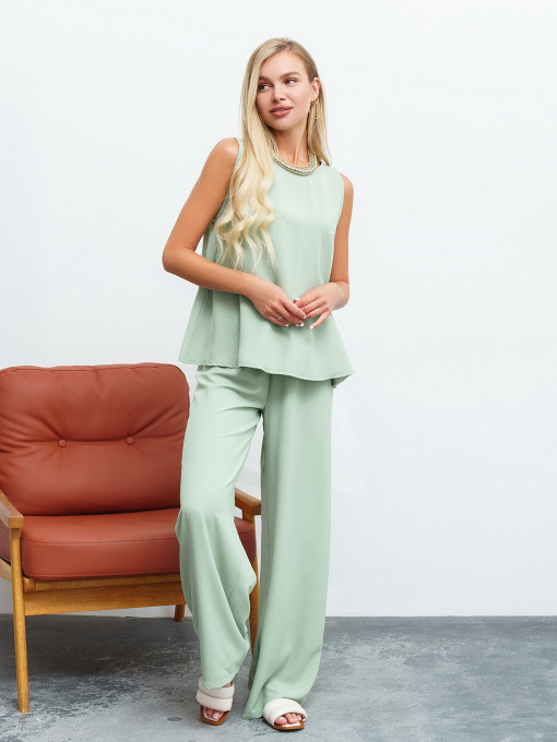 Костюм ISSA Plus модель 13451_olive Фото